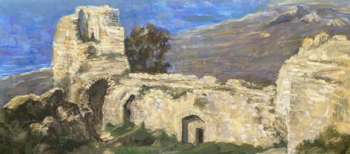 Kırgızistanlı Sanatçı Kantara ve Bufavento Kalesini çizdi