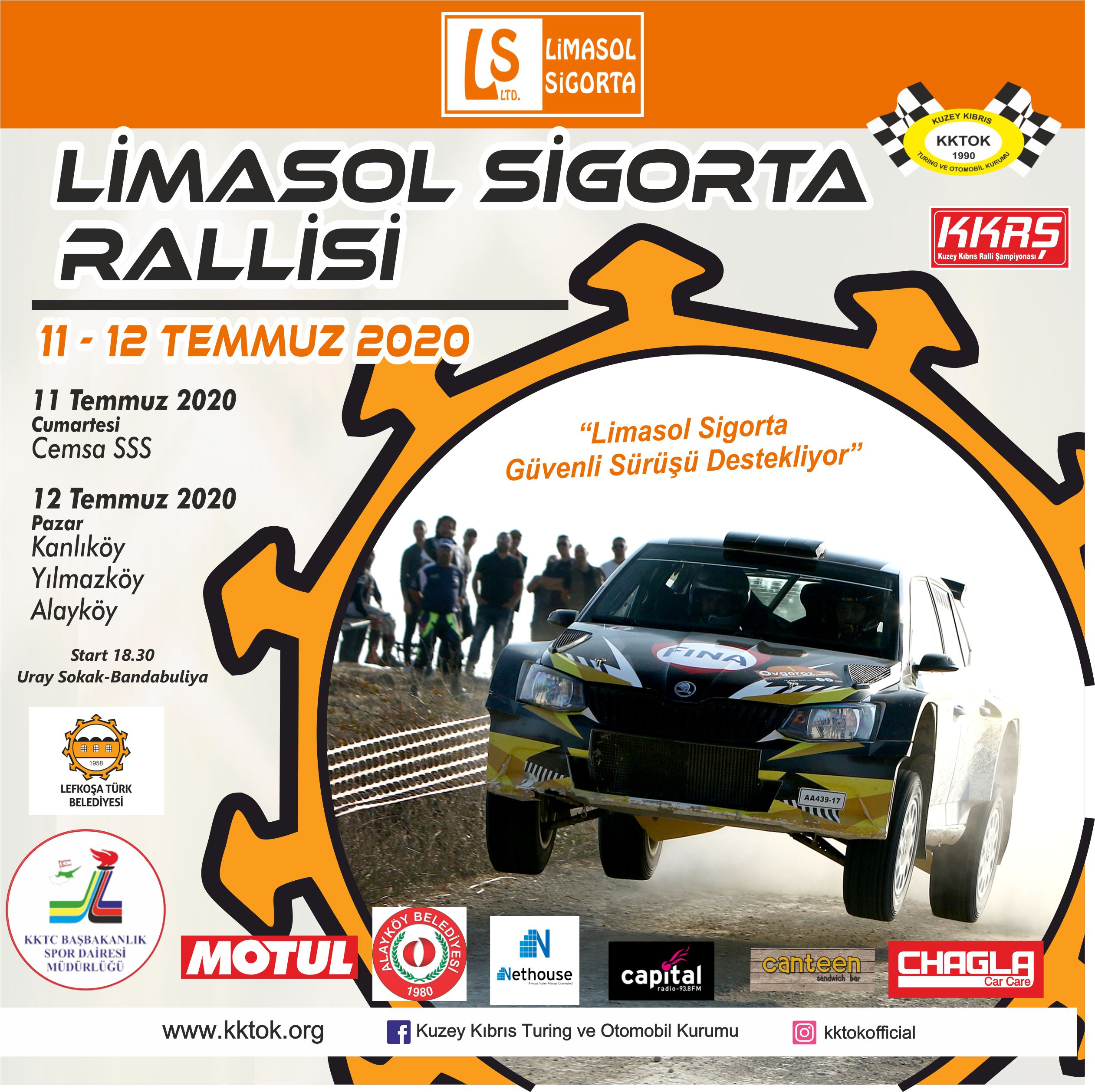Limasol Sigorta Rallisi 11-12 temmuzda  gerçekleşiyor!