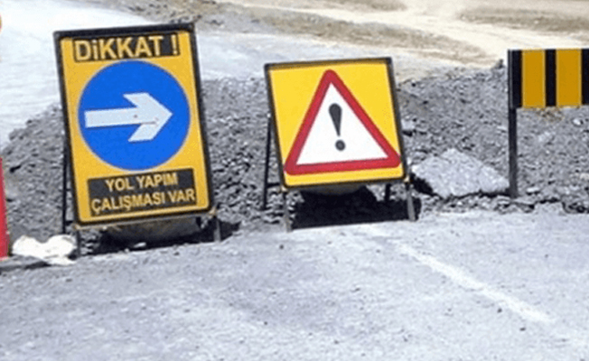 dikkat yol çalışması