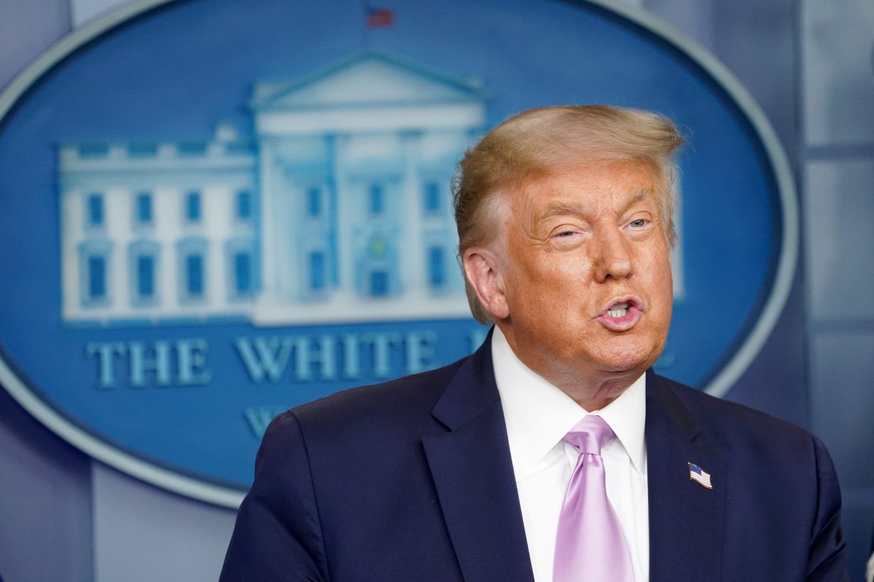 Image: U.S. President Trump holds coronavirus disease (COVID-19) pandemic briefing at the White House in Washington