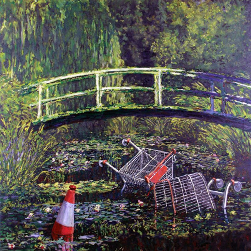 Banksy’nin Monet Tablosu 7.5 Milyon Sterlin’e Satıldı