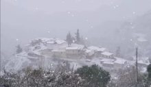 Trodos’a ilk kar yağdı