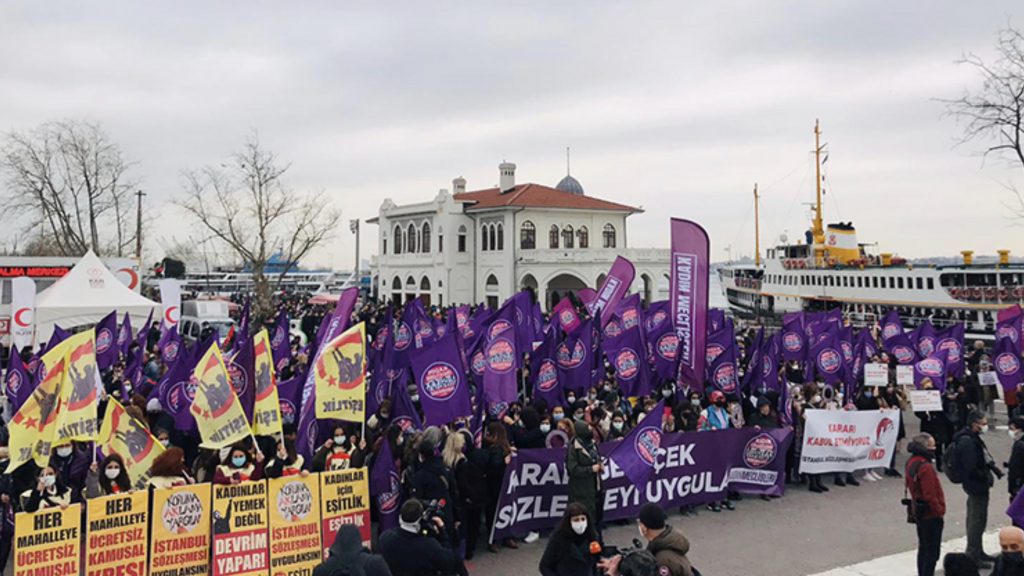 İstanbul Sözleşmesi’nin feshedilmesine karşı eylem