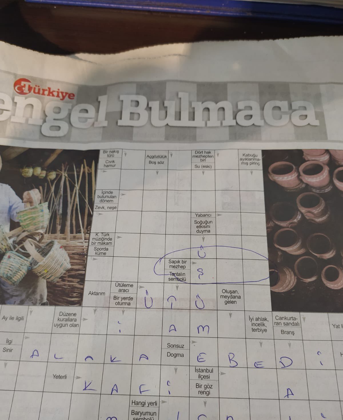 Türkiye Gazetesi’nden Garip Bulmaca