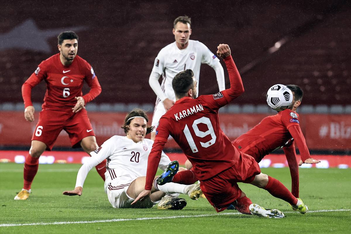 Türkiye-Letonya maçı berabere bitti