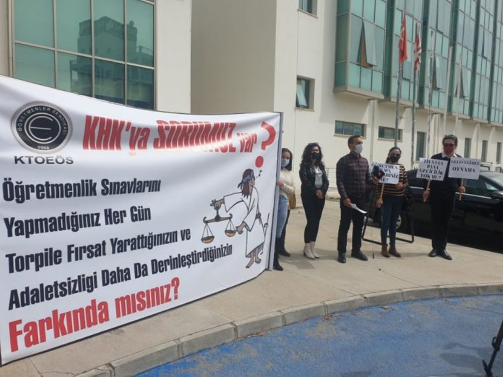 KHK önünde KTOEÖS’ten eylem
