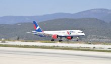 Bodrum’a sezonun ilk uluslararası uçağı iniş yaptı: Rusya’dan 212 turist geldi