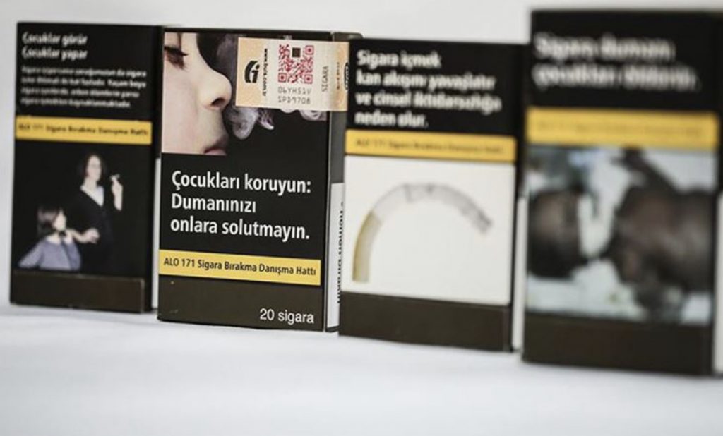 Türkiye’de sigara paketlerine yeni düzenleme