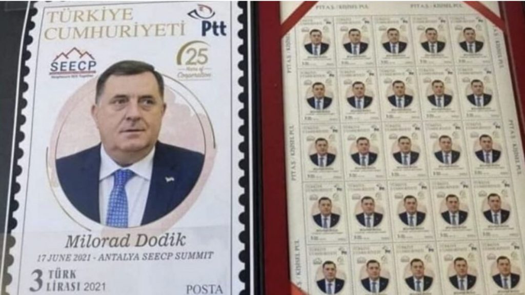 PTT’nin puluna Dodik’in resminin bastırılması tepki çekti! ‘Bu yanlış acilen düzeltilmeli’