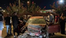 Erülkü Market yakınlarında trafik kazası!