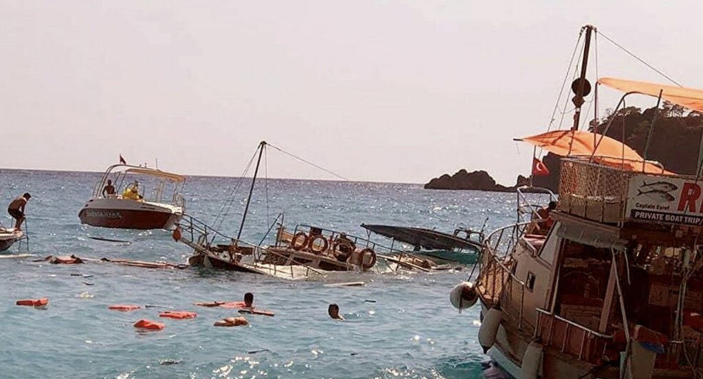 Ölüdeniz’de batan teknenin kaptanı gözaltına alındı