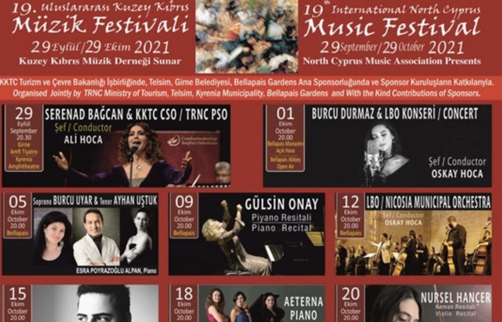 Kuzey Kıbrıs Müzik Festivali başlıyor