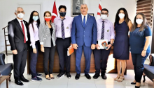 Amcaoğlu, TÜBİTAK’tan ödül alan öğrencileri kabul etti