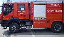 Evi ateşe verip 7 metreden atladı
