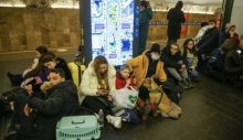 Kiev’e saldırının ardından otellerde kalanlar sığınaklara alındı