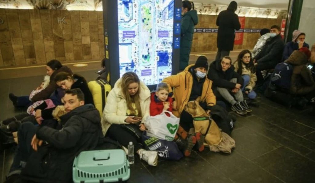 Kiev’e saldırının ardından otellerde kalanlar sığınaklara alındı