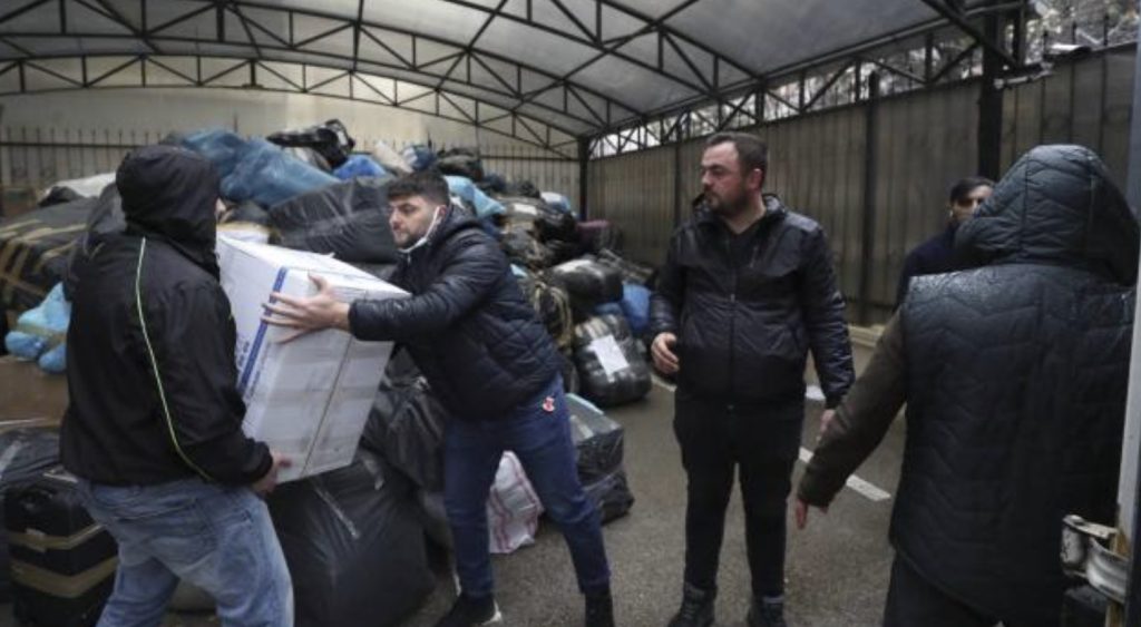 Ukrayna için toplanan yardım malzemeleri Ankara’dan yola çıktı