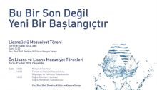 DAÜ 2021-2022 Akademik Yılı Güz Dönemi mezuniyet törenleri bugün ve yarın yapılıyor