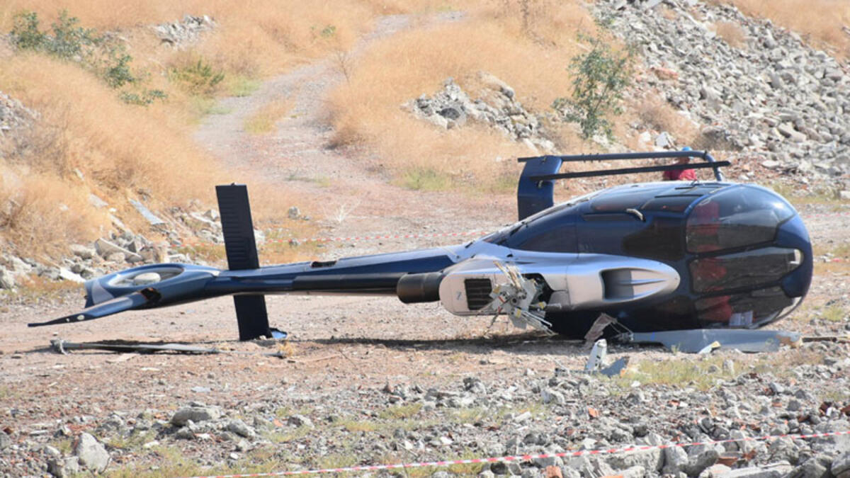 İzmir’de helikopter kazası: 2 kişi yaralandı