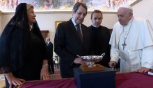 Anastasiadis, Papa Francis ile görüştü