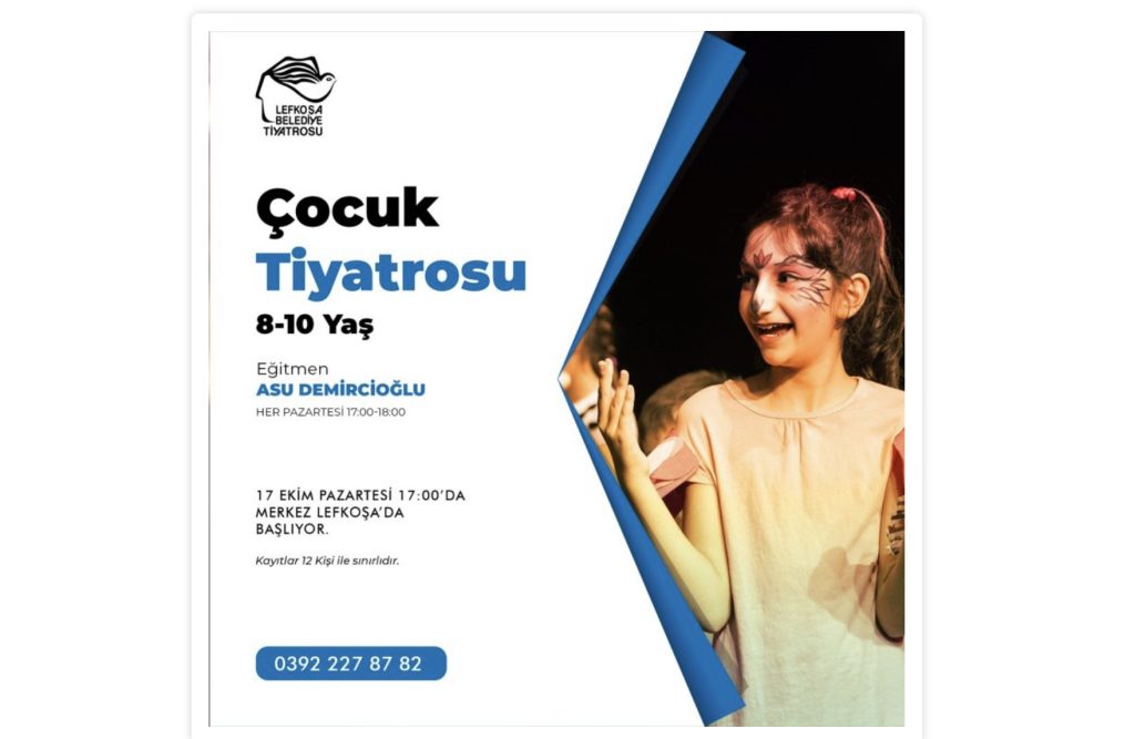 Lefkoşa Belediye Tiyatrosu’nun Tiyatro Kursları Başlıyor