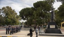 Lefkoşa’da 24 Kasım Öğretmenler Günü’nde Atatürk Anıtı’na çelenk sunuldu