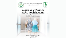 Yaşlı Hakları ve Ruh Sağlığı Derneği, Yaşlılara Yönelik Kamu Politikaları semineri düzenliyor