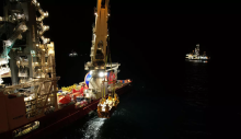 Karadeniz gazını ana boru hattına bağlayacak ‘Peçenek’ deniz altına indirildi