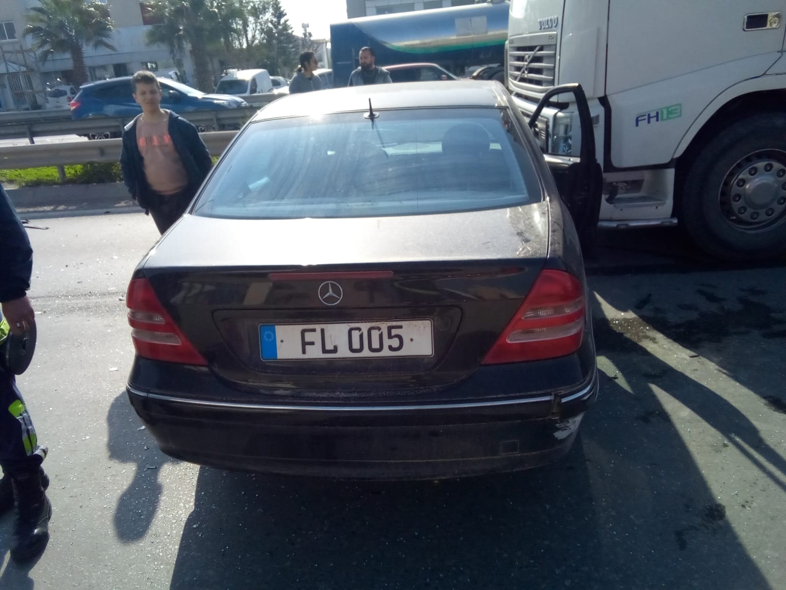 Lefkoşa’da korkutan kaza!