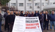 Maliye Bakanlığı önünde ortak protesto eylemi