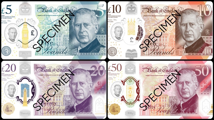 Kral Charles banknotları 2024’ün ortasında dolaşıma girecek