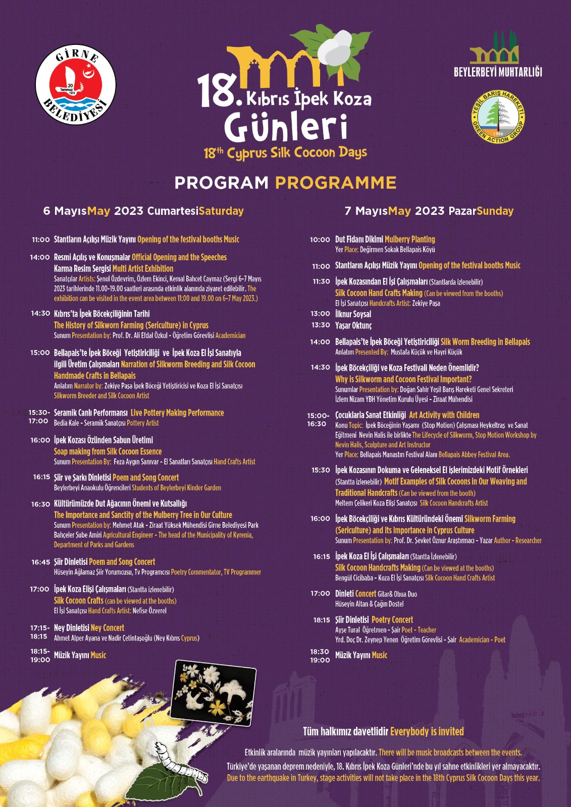 Kıbrıs İpek Koza Günleri 6-7 Mayıs tarihlerinde yapılacak