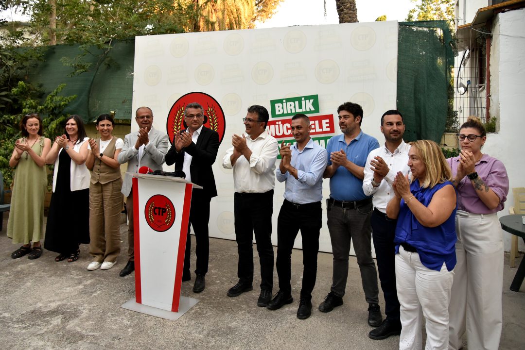 CTP Genel Başkanı Erhürman ve milletvekilliğin kazanan Özuslu basına açıklama yaptı