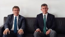 Ünal Üstel, Metin Feyzioğlu’nu ziyaret etti