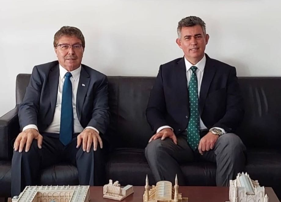 Ünal Üstel, Metin Feyzioğlu’nu ziyaret etti