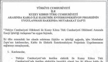 Elektrik konusundaki mutabakat zaptı Resmi Gazete’de