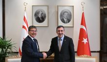 Başbakan Ünal Üstel Türkiye Cumhuriyeti Cumhurbaşkanı Yardımcısı Cevdet Yılmaz’la bir araya geldi