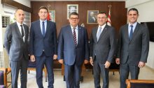 Maliye Bakanı Berova, Kuzey Kıbrıs Turkcell Genel Müdürü Küçüközdemir ve beraberindeki heyeti kabul etti