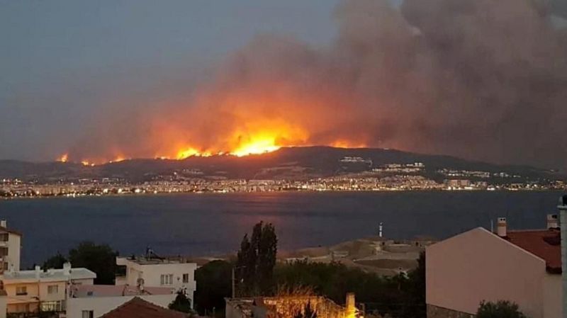 Çanakkale’deki yangın nedeniyle tahliye edilen köy sayısı dokuza çıktı