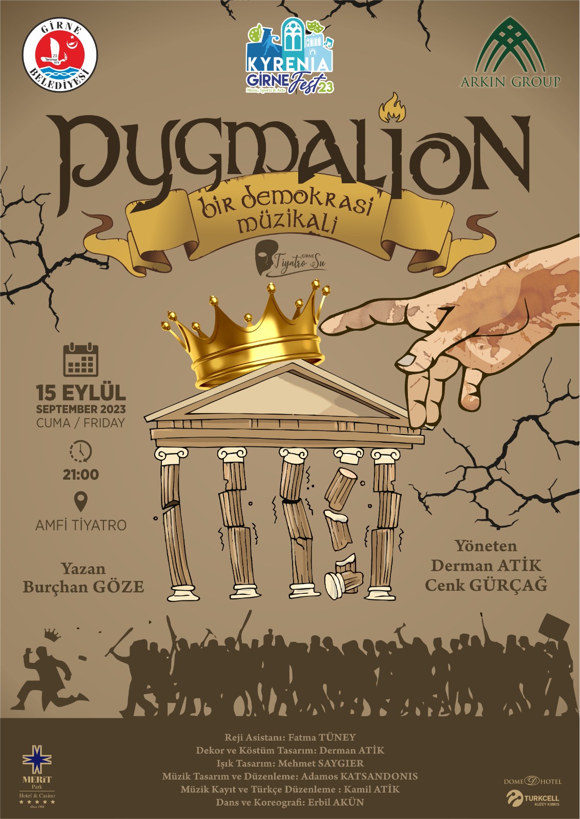 Pygmalion Cuma akşamı Girne’de sahnelenecek