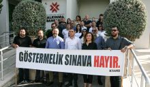 KTAMS eylemi: “Göstermelik sınava hayır”