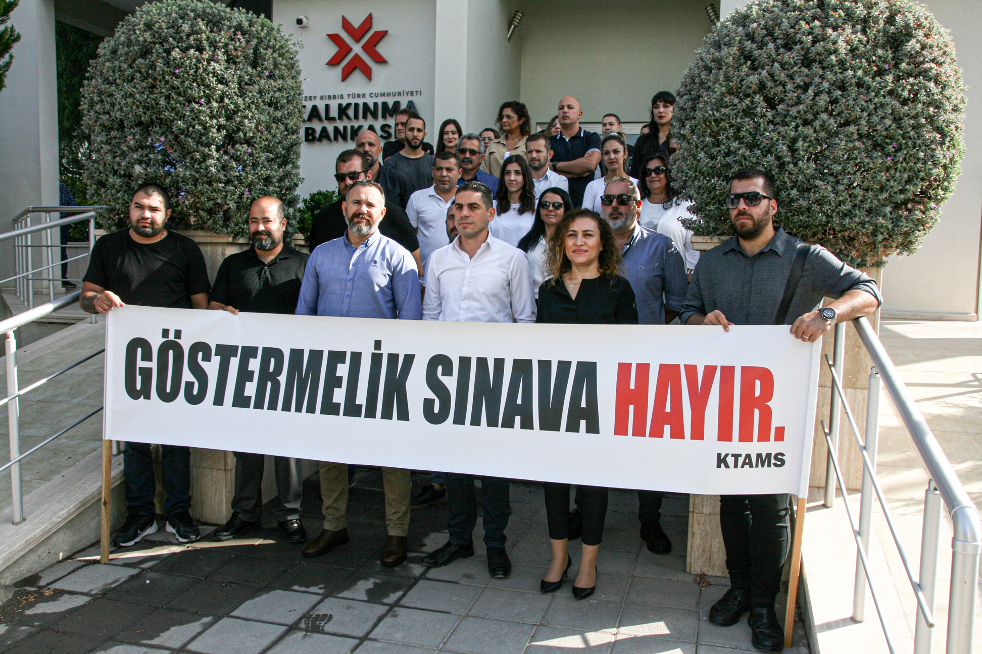 KTAMS eylemi: “Göstermelik sınava hayır”