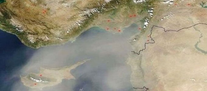 Orta Doğu’dan taşınan toz zerrecikleri bölgede hava kirliliği yaratıyor